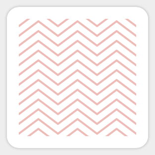 Pink Zigzag Lines Pattern Sticker
